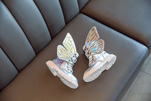 Cargar imagen en el visor de la galería, Buttefly Boots Children's Shoes Mirror PU Martin Boots Boys and Girls Wings Casual Boots Fashion Botas Para Ninos