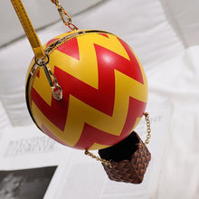 Załaduj obraz do przeglądarki galerii, Creative Novelty New Design Women Girl Cute Hot Air Balloon Shape PU Handbag Shoulder Messenger Crossbody Bag Satchel Tote Purse