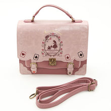 Load image into Gallery viewer, Alice In Wonderland Shoulder Bags Axes Japan Bag Lolita Vintage Student Schoolbag Playing Cards Silhouette Handbag Leather Bag