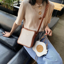Load image into Gallery viewer, Funny Toast Design Bread Fashion Women Purses and Handbags Poached Eggs Shape Crossbody Shoulder Bag for Female Pouch Flap Totes