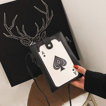 Charger l'image dans la galerie, Women Chain Shoulder Crossbody Bag New Funny Poker Card Leisure Fashion Letters Trendy Handbags for Female Bolsa Feminina Flaps
