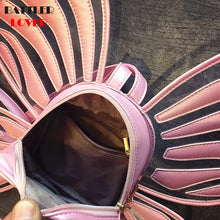 Load image into Gallery viewer, Butterfly Shape Backpack Girl School Backpack Mochila School Bag Luxury Backpack Women Mochila Feminina Chain Clutch Student Bag