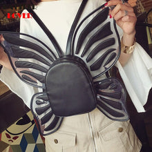 Load image into Gallery viewer, Butterfly Shape Backpack Girl School Backpack Mochila School Bag Luxury Backpack Women Mochila Feminina Chain Clutch Student Bag