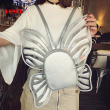 Load image into Gallery viewer, Butterfly Shape Backpack Girl School Backpack Mochila School Bag Luxury Backpack Women Mochila Feminina Chain Clutch Student Bag