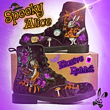 Lade das Bild in den Galerie-Viewer, Spooky Alice Purple Halloween Boots