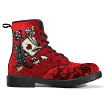Cargar imagen en el visor de la galería, Mens & Womens Vibrant Red Poker Casino Boots