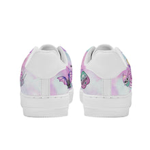 Load image into Gallery viewer, White & Purple Pastel Goth Skull Summer Canvas Trainers