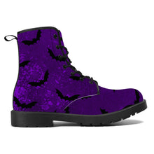 Load image into Gallery viewer, Dark Purple Bat Boots
