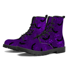 Load image into Gallery viewer, Dark Purple Bat Boots
