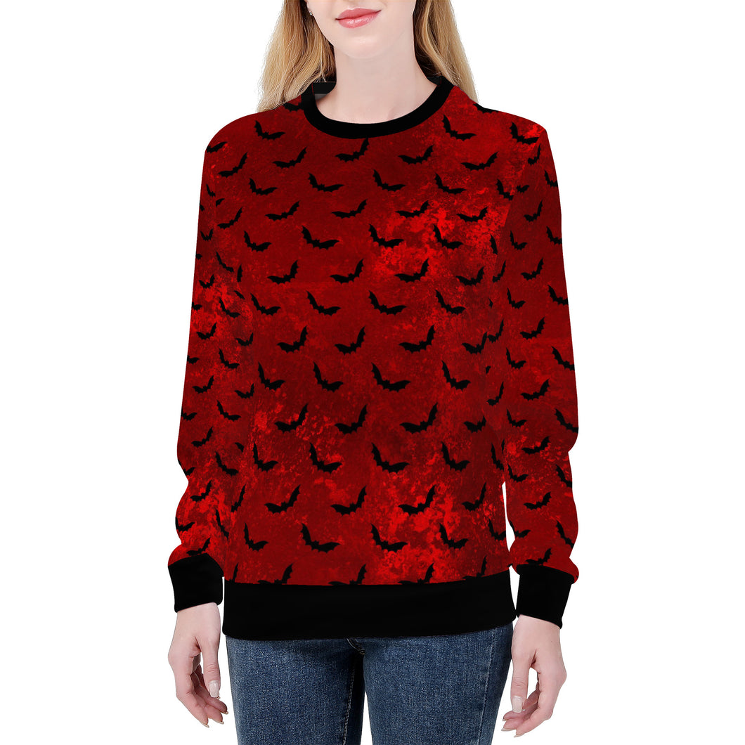 Blood Red Bat Sweater