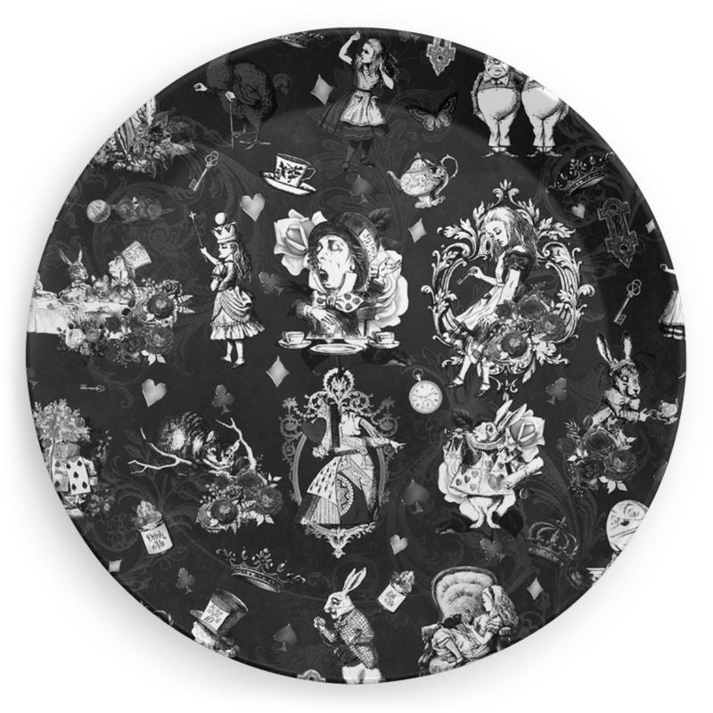 Alice in Wonderland Gothic Party Plates