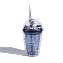 Lade das Bild in den Galerie-Viewer, 380ml 500ml Interstellar Wandering Double Layer Straw Cup Creative Gift Astronaut Plastic Cup Children&#39;s Cute Colorful Water Cup
