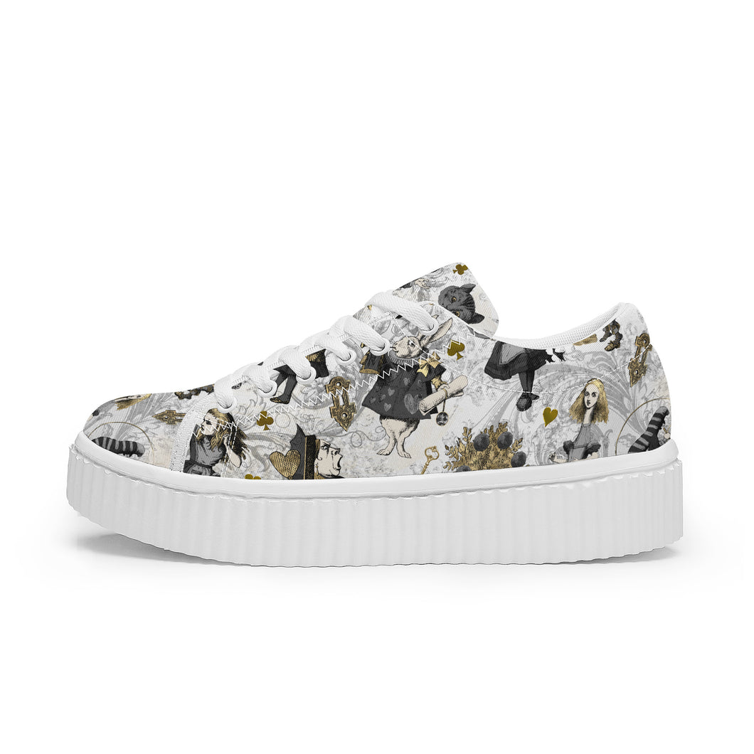 Curiouser Alice in Wonderland Trainers