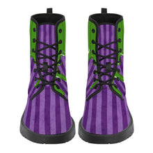 Lade das Bild in den Galerie-Viewer, Green Drip Purple Stripe Boots
