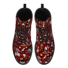 Load image into Gallery viewer, Tyrannical Red Alice in Wonderland Boots

