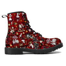 Load image into Gallery viewer, Tyrannical Red Alice in Wonderland Boots
