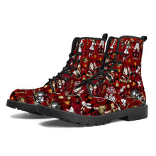 Load image into Gallery viewer, Tyrannical Red Alice in Wonderland Boots
