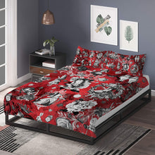 Load image into Gallery viewer, Crimson Red Alice in Wonderland Duvet Covers
