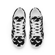 Cargar imagen en el visor de la galería, Black &amp; White Bat Canvas Trainers
