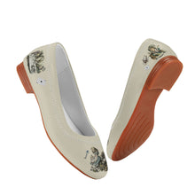 Załaduj obraz do przeglądarki galerii, Ivory Off White Cream Alice in Wonderland Flats
