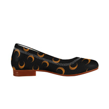 Load image into Gallery viewer, Black &amp; Orange Moon Flats
