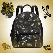 Load image into Gallery viewer, Allure Alice in Wonderland Black Backpack
