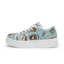 Załaduj obraz do przeglądarki galerii, Classic Blue Alice in Wonderland Trainers
