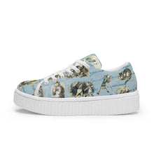 Load image into Gallery viewer, Classic Blue Alice in Wonderland Trainers
