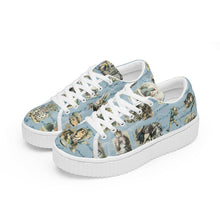 Załaduj obraz do przeglądarki galerii, Classic Blue Alice in Wonderland Trainers
