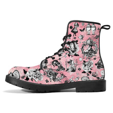 Load image into Gallery viewer, Muchier Alice in Wonderland Pink Boots
