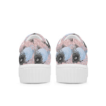 Cargar imagen en el visor de la galería, Pastel Pink &amp; Baby Blue Floral Trainers

