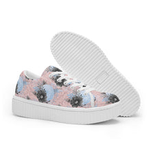 Cargar imagen en el visor de la galería, Pastel Pink &amp; Baby Blue Floral Trainers

