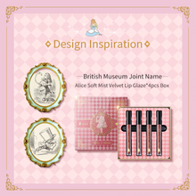 Cargar imagen en el visor de la galería, ZEESEA Alice Velvet Matte Lip Glaze Long Lasting Moisturizer 4 Stick Gift Box
