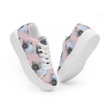 Cargar imagen en el visor de la galería, Pastel Pink &amp; Baby Blue Floral Trainers
