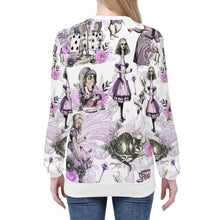 Załaduj obraz do przeglądarki galerii, Alice in Wonderland Lilac Purple Sweater Jumper
