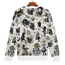 Load image into Gallery viewer, Curiouser Alice in Wonderland White Jumper
