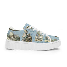 Załaduj obraz do przeglądarki galerii, Classic Blue Alice in Wonderland Trainers
