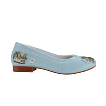 Load image into Gallery viewer, Vintage Alice in Wonderland Flats Blue
