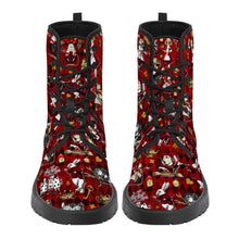 Load image into Gallery viewer, Tyrannical Red Alice in Wonderland Boots
