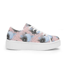 Cargar imagen en el visor de la galería, Pastel Pink &amp; Baby Blue Floral Trainers
