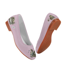 Cargar imagen en el visor de la galería, Baby Pink Vintage Alice in Wonderland Flats
