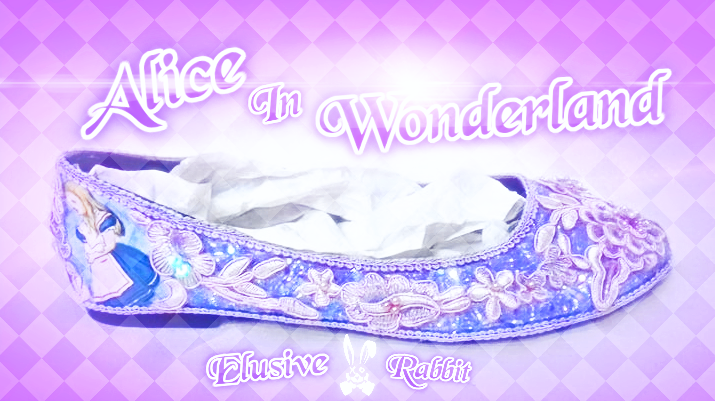 John Tenniel Classic 1865 Alice In Wonderland Sequin Glitter Lace Fabric Custom Dolly Ribbon Purple Shoe Flat Size 3 4 5 6 7 8 Weddin Bridal