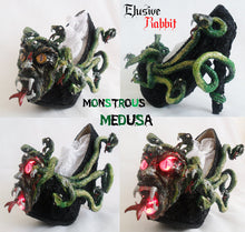 Załaduj obraz do przeglądarki galerii, Monstrous Medusa Light Up SFX Heels Snakes Serpent Reptile Scale Greek Mythology Custom Kraken Shoe Size 3 4 5 6 7 8 Creature Monster God
