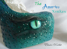 Cargar imagen en el visor de la galería, The Aquarius Kraken Heels Custom Hand Sculpt Paint Shoe Size 3 4 5 6 7 8  High Wedge Sea Abyss Creature Monster Mythical Octopus Squid
