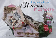 Załaduj obraz do przeglądarki galerii, Alice in wonderland Muchier Muchness Heels Regal Baroque Gold Pink Vintage Wedge Stripe Shoe Size 3 4 5 6 7 8 Wedding Bridal Heel Women
