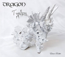 Carica l&#39;immagine nel visualizzatore di Gallery, Dragon Typhon Heels White crystal Quartz Diamond Custom Hand Sculpt Kraken Shoe Size 3 4 5 6 7 8 Glitter Fantasy Mythical Bridal Wedding
