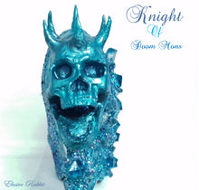 Charger l&#39;image dans la galerie, Knight of Doom Mons Heels Blue crystal Quartz Diamond Custom Hand Sculpt Kraken Shoe Size 3 4 5 6 7 8 Glitter Fantasy Bridal Wedding
