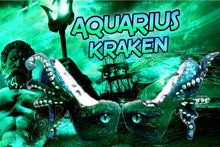 Lade das Bild in den Galerie-Viewer, The Aquarius Kraken Heels Custom Hand Sculpt Paint Shoe Size 3 4 5 6 7 8  High Wedge Sea Abyss Creature Monster Mythical Octopus Squid
