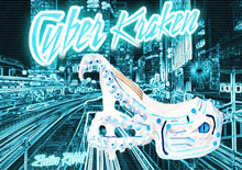 Load image into Gallery viewer, Cyber Kraken Light Up LED Heels Custom Cyberpunk sculpt Shoe Size 3 4 5 6 7 8  High Wedge Sea Abyss Creature Monster Mythical Octopus Squid
