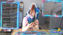 Carica l&#39;immagine nel visualizzatore di Gallery, Cupcake Unicorn Heels Custom Shoes Spiked Prism Icicle Rainbow Scales Glitter Blue Pink Sequin Size 3 4 5 6 7 8  High Wedge Mermaid Flowers
